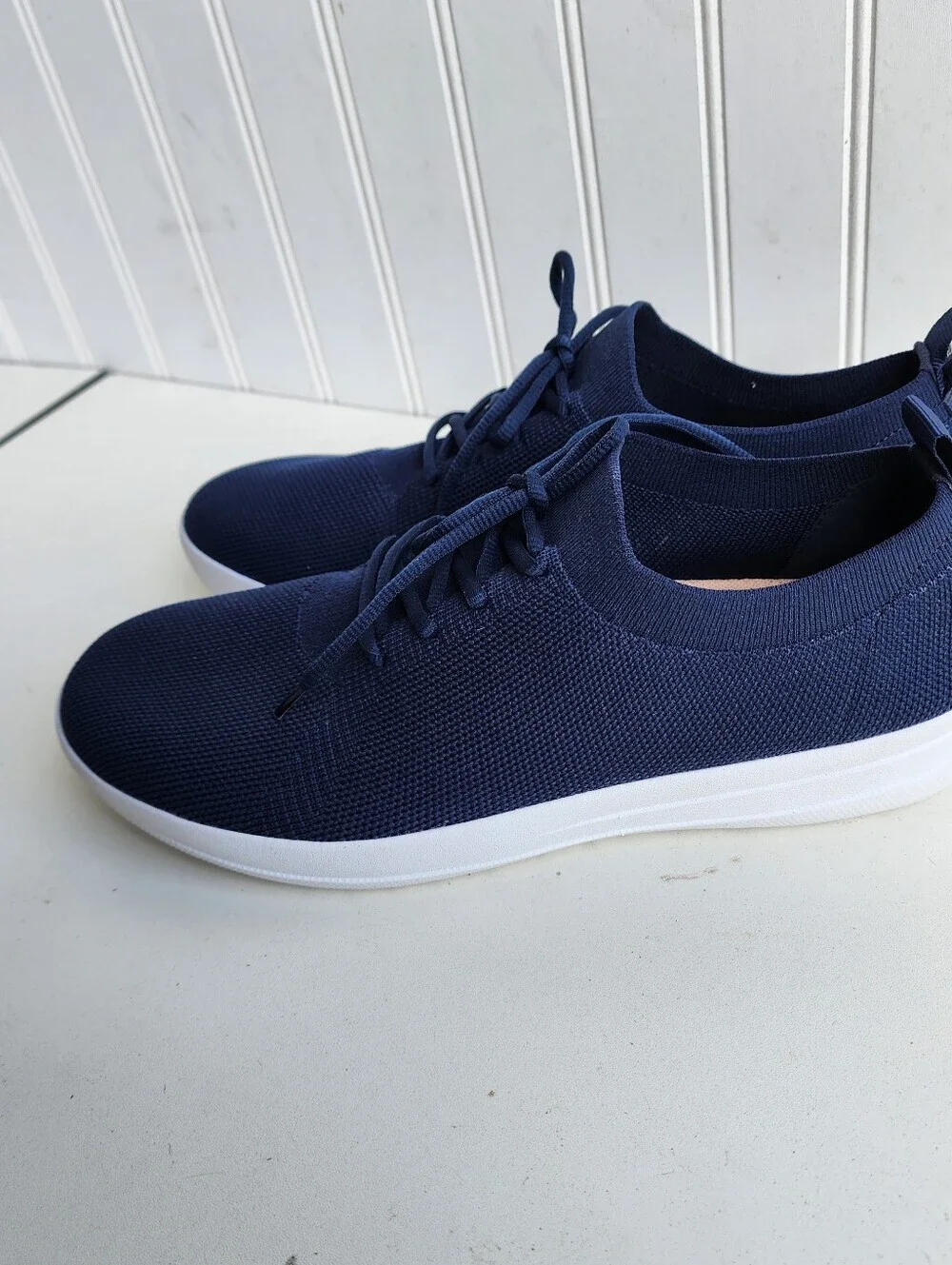 Fitflop F-Sporty Uberknit Sneakers Midnight Navy Blue Women's Lighweight US 10